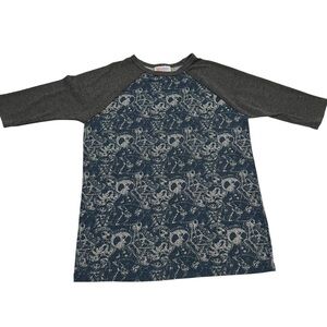 Disney LuLaRoe Girls 6 Raglan Baseball Tee Shirt Jack Skellington Nightmare‎